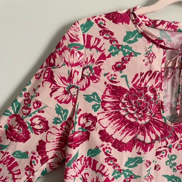 Anthropologie Plenty by Tracy Reese Floral Bell Sleeve Blouse - Picture 8 of 14